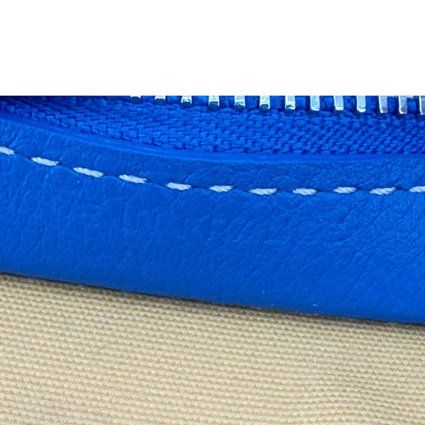 GOYARD Jouvence Chevron Print Canvas Toiletry Bag Blue