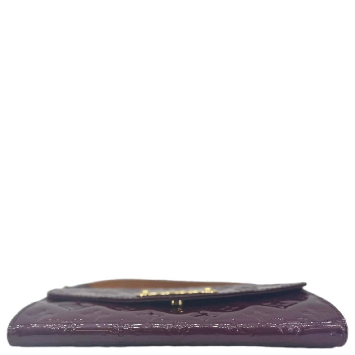 LOUIS VUITTON Sunset Boulevard Monogram Vernis Shoulder Bag Dark Purpl
