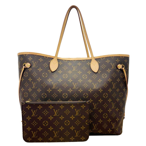 LOUIS VUITTON Neverfull GM Monogram Canvas Tote Bag Brown