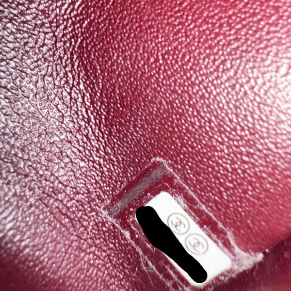 CHANEL Classic Double Flap Medium Quilted Caviar Leather Shoulder Bag Black