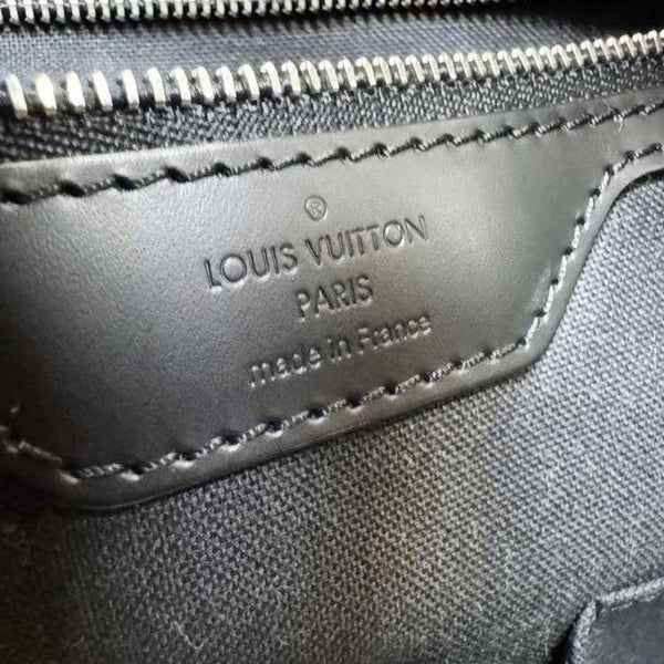 LOUIS VUITTON Porte Documents Voyage Damier Graphite Crossbody Bag Black