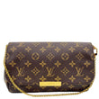 LOUIS VUITTON Favorite MM Monogram Canvas Shoulder Bag Brown
