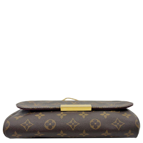 LOUIS VUITTON Favorite MM Monogram Canvas Shoulder Bag Brown