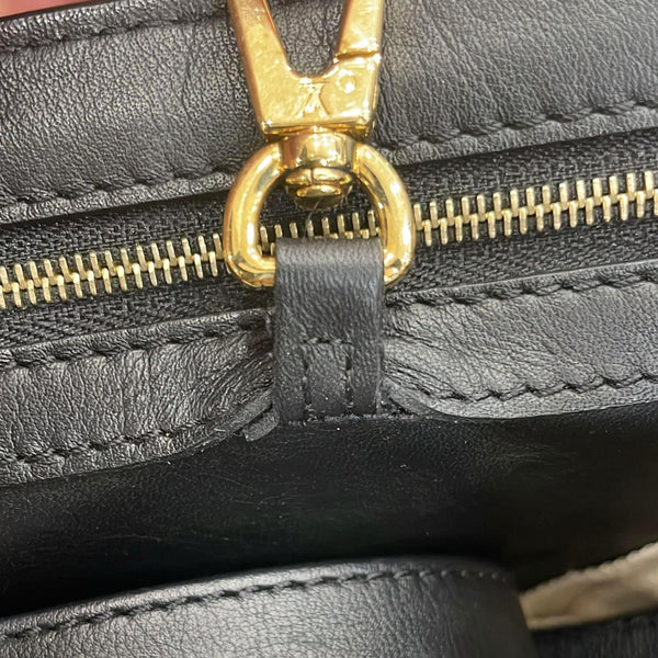 LOUIS VUITTON Capucines BB Trunk Lotus Leather Satchel Crossbody Bag Black