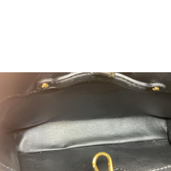 LOUIS VUITTON Capucines BB Trunk Lotus Leather Satchel Crossbody Bag Black