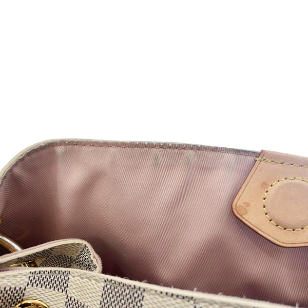 LOUIS VUITTON Graceful PM Damier Azur Shoulder Bag Rose Ballerine