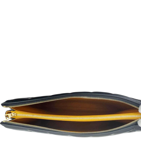 LOUIS VUITTON Coussin MM Monogram Embossed Shoulder Bag Black