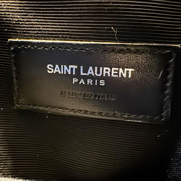 YVES SAINT LAURENT Sac De Jour Leather Shoulder Bag Blue