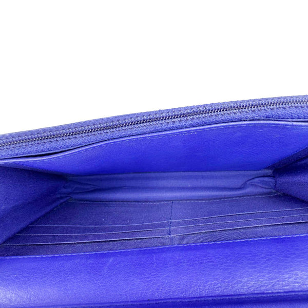 CHANEL Fancy CC Quilted Calfskin Leather Wallet On Chain Bag Royal blue