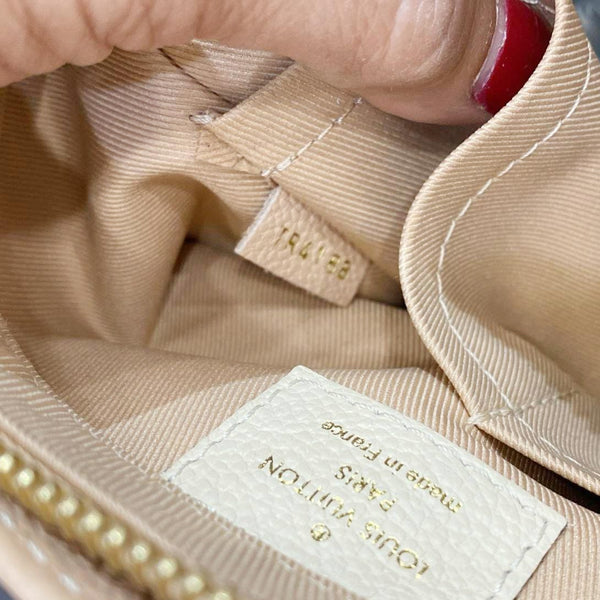 LOUIS VUITTON Sully PM Monogram Empreinte Leather Shoulder Bag Papyrus