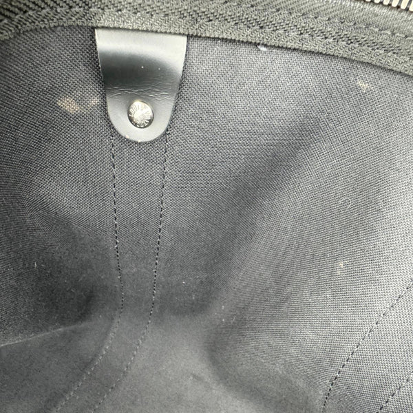 LOUIS VUITTON Keepall 55 Bandouliere Monogram Eclipse Travel Bag Black