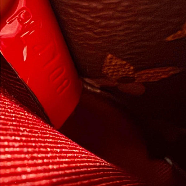 LOUIS VUITTON Venice Patent Miroir Leather Crossbody Bag Scarlet