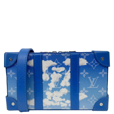 LOUIS VUITTON Soft Trunk Monogram Clouds Crossbody Bag Blue