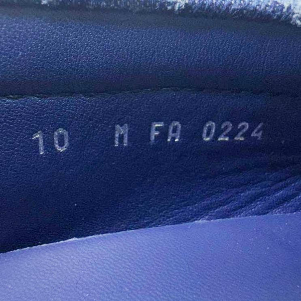 LOUIS VUITTON Driver Moccasin Monogram Denim Loafers Blue