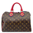 LOUIS VUITTON Totem Speedy 30 Monogram Canvas Satchel Bag Flamingo Pink