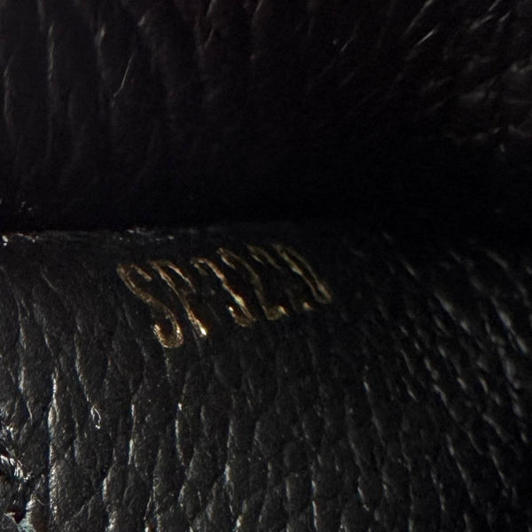 LOUIS VUITTON Monogram Empreinte Leather Card Holder Black