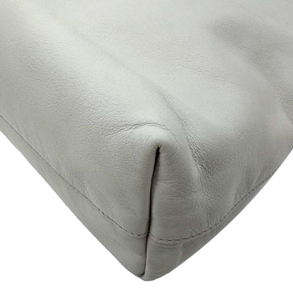 PRADA Vitello Daino Leather Shopping Tote Bag Beige