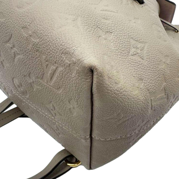 LOUIS VUITTON Montsouris PM Monogram Empreinte Backpack Tourterelle