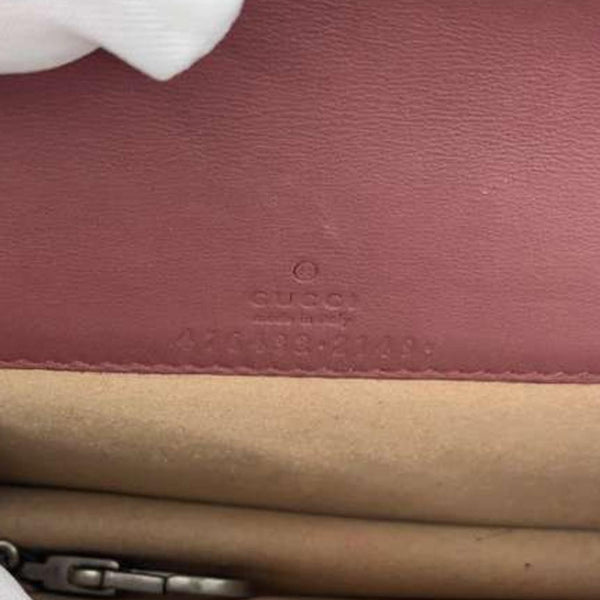 GUCCI Dionysus Super Mini Blooms GG Supreme Canvas Crossbody Bag Beige 476432