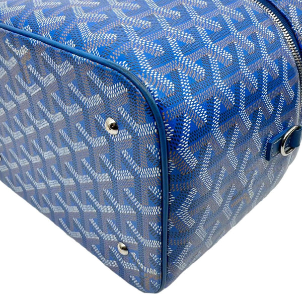 GOYARD Muse Vanity Case Monogram Chevron Canvas Shoulder Bag Blue