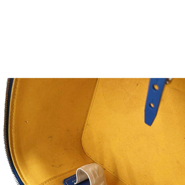 GOYARD Muse Vanity Case Monogram Chevron Canvas Shoulder Bag Blue