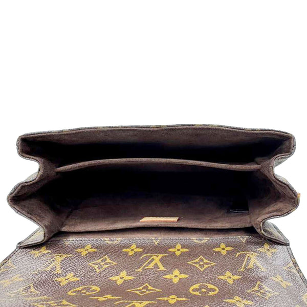 LOUIS VUITTON Metis Pochette Monogram Canvas Crossbody Bag Brown