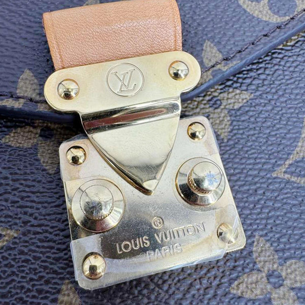 LOUIS VUITTON Metis Pochette Monogram Canvas Crossbody Bag Brown