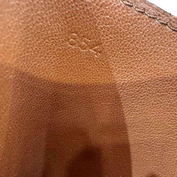 LOUIS VUITTON Poche Plate Envelope Monogram Canvas Clutch Brown