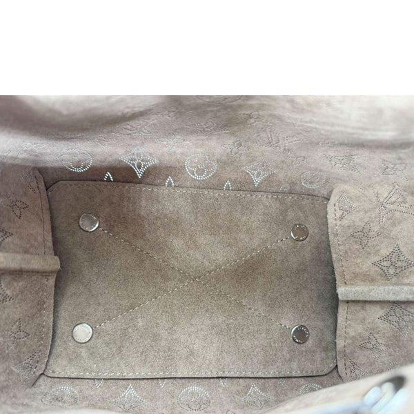 LOUIS VUITTON Bella Mahina Leather Tote Bag Galet