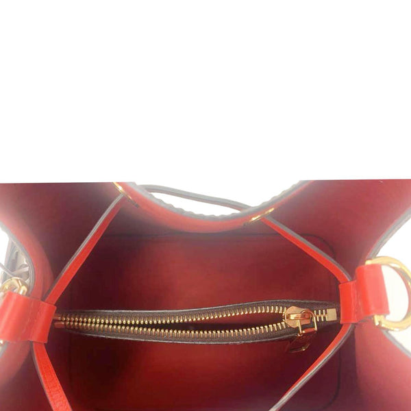 LOUIS VUITTON Neonoe MM Giant Monogram Canvas Bucket Shoulder Bag Brown