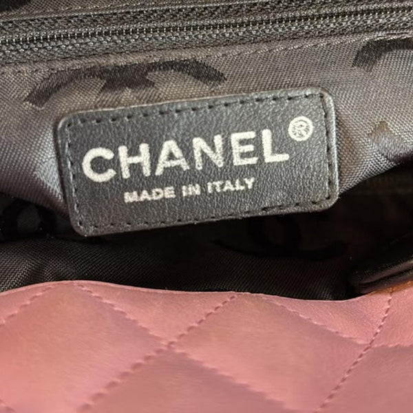CHANEL Cambon Ligne Quilted Calfskin Leather Tote Bag Pink