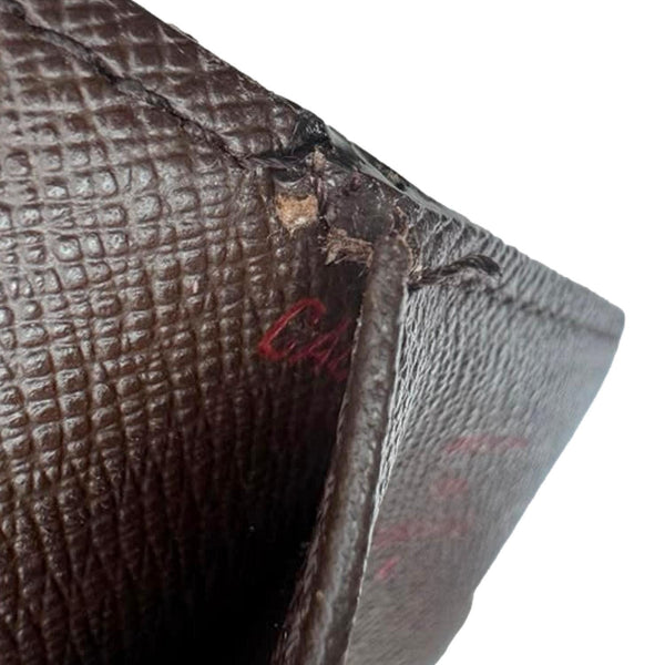 LOUIS VUITTON Agenda Damier Ebene Planner Cover Brown