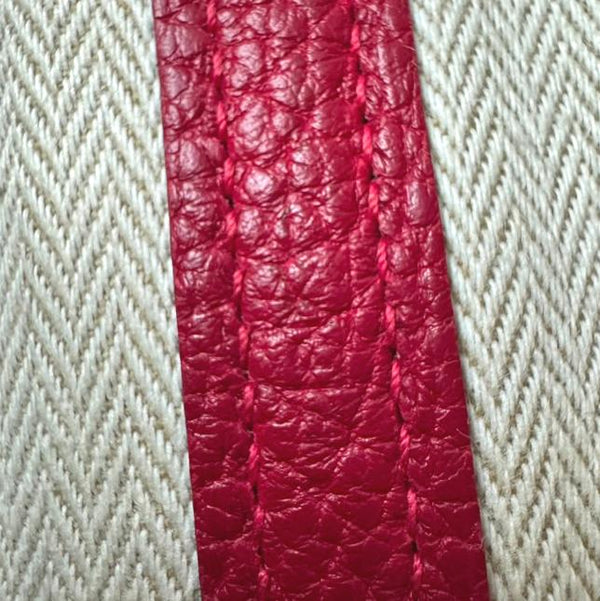 HERMES Garden Party 36 Negonda Leather Tote Bag Red
