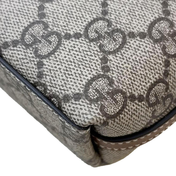 GUCCI Emblem Mini GG Monogram Canvas Tote Bag Beige 855491