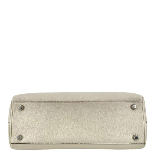 GUCCI Zumi Small Leather Top Handle Satchel Bag Off White 569712