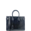 Yves Saint Laurent Croc Embossed Sac De Jour Tote Bag