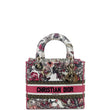 Christian Dior Embroidered Print Medium Lady D-Lite