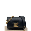 Louis Vuitton Shiny Lambskin Twist MM Black