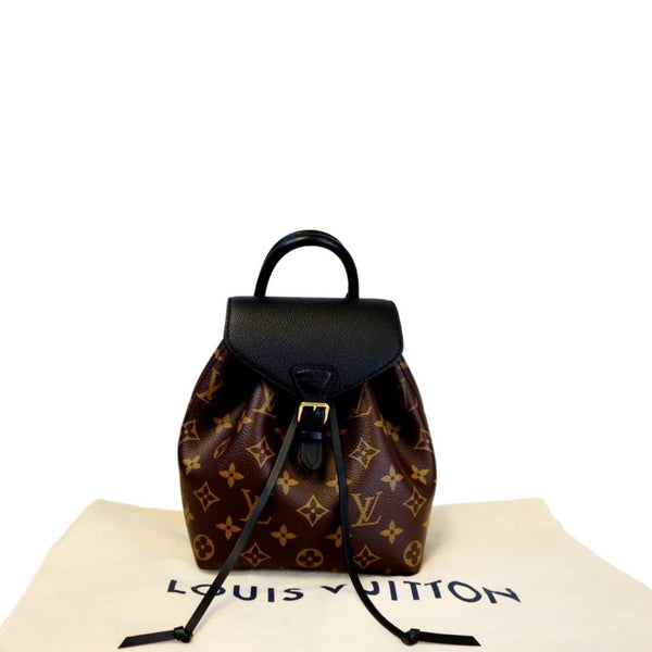 LOUIS VUITTON Montsouris BB Monogram Canvas Backpack Black
