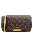 LOUIS VUITTON Favorite MM Monogram Canvas Shoulder Bag Brown