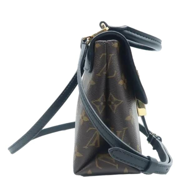 LOUIS VUITTON Locky BB Monogram Elegance in Brown/Black with left side view