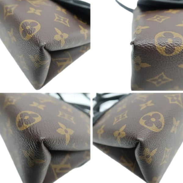 LOUIS VUITTON Locky BB Monogram Elegance in Brown/Black with corner view