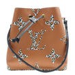LOUIS VUITTON Neonoe Limited Edition Jungle Giant Canvas Shoulder Bucket Bag Caramel