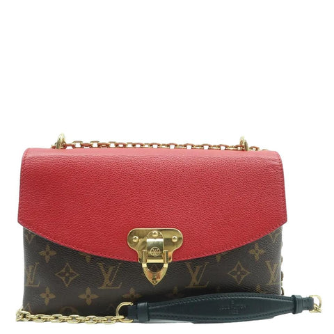 LOUIS VUITTON Saint Placide Monogram Canvas Crossbody Bag Cerise