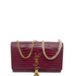 Yves Saint Laurent Croc Embossed Kate Tassel