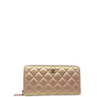 Chanel Iridescent Gusset Zip Around Wallet