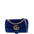 Gucci Velvet GG Marmont Shoulder Bag