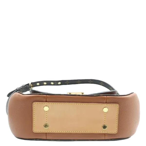 LOUIS VUITTON Eden Monogram Canvas Satchel Shoulder Bag Brown