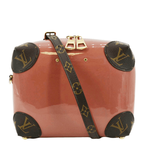 LOUIS VUITTON Venice Monogram Vernis Leather Shoulder Bag Coral
