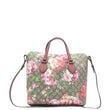 GUCCI Linea A Foldover GG Supreme Monogram Blooms Tote Bag Multicolor Dry Rose 429147